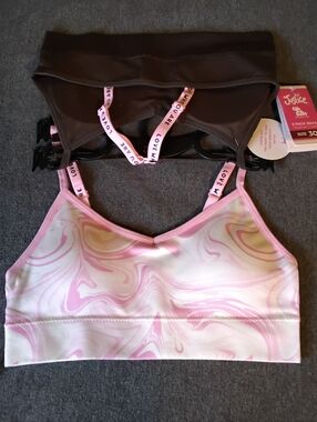Justice Girls Training Bra Bundle Size 30 NWT Seamless Racerback 2-Pack